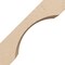 Ekena Millwork 5-inch W x 8-inch D x 8-inch H Legacy Rough Cedar Woodgrain TimberThane Knee Brace, Primed BRCUR05X08X08LECRCPR - alternate 2